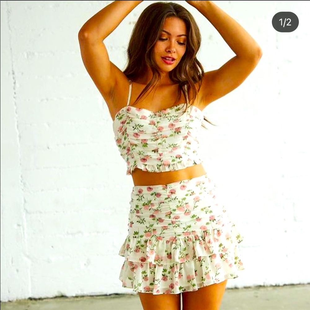 Two piece floral set